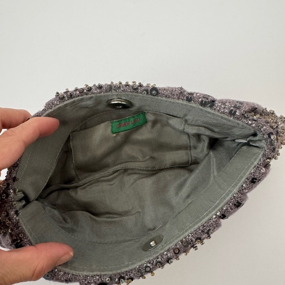 Chan Luu Gray Beaded Clutch - Picture 8 of 8
